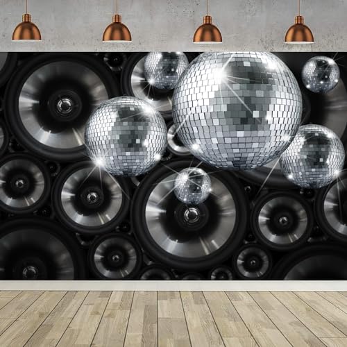 Toile de fond disco pour anniversaire adulte et soirée dansante rétro sur le thème night-club
