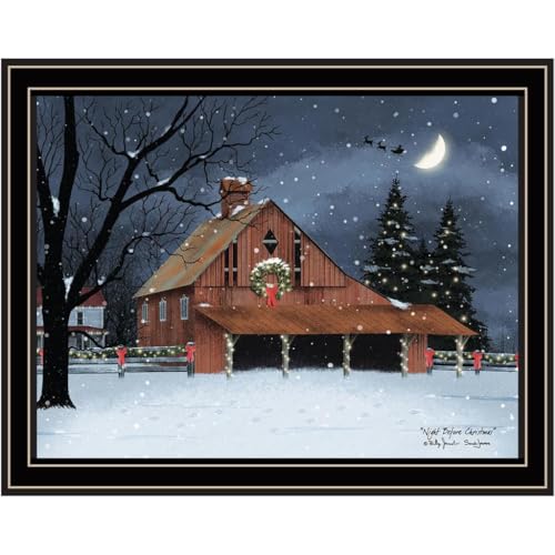 Trendy Decor 4U BJ1377-779BG Night Before Christmas Wall Art By