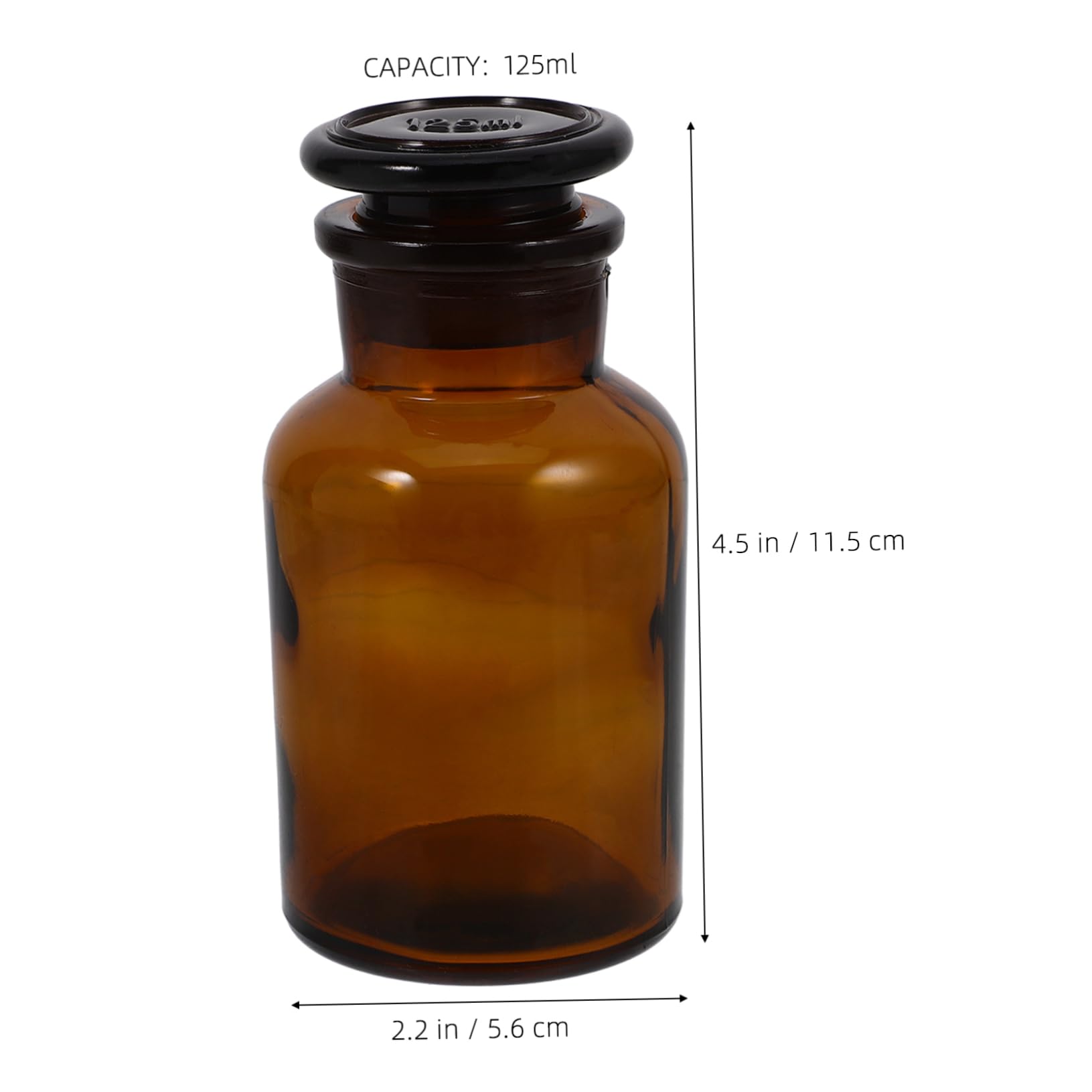 DECHOUS Reagent Bottle Has Vase Travel Oil Bottle Empty Reed Diffuser Hot Sauce Bottles Water for Smoking Medicine Bottles Paint Cups for Painting Water Bottle Seal Brown