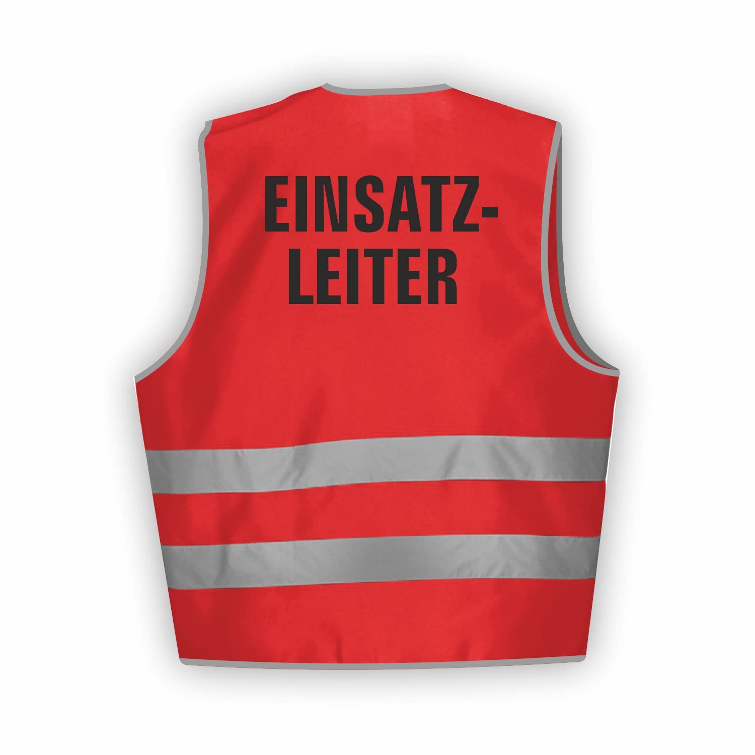 Sicherheitsweste GELB Warnweste nach EN ISO 20471 zertifiziert - Warn Weste für EINSATZLEITER- Unisex mit hochwertigem Reflektorstreifen