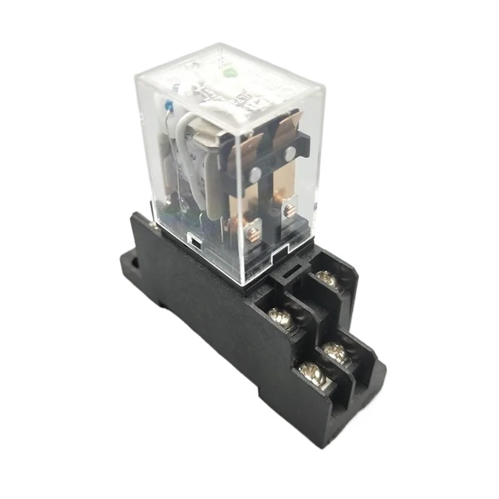 1 relé electromagnético microelectrónico LY2NJ HH62P HHC68A-2Z, 10 A, 8 pines, DPDT, con base de zócalo, CC 12 V, 24 V, CA 110 V, CA 220 V(DC12V)