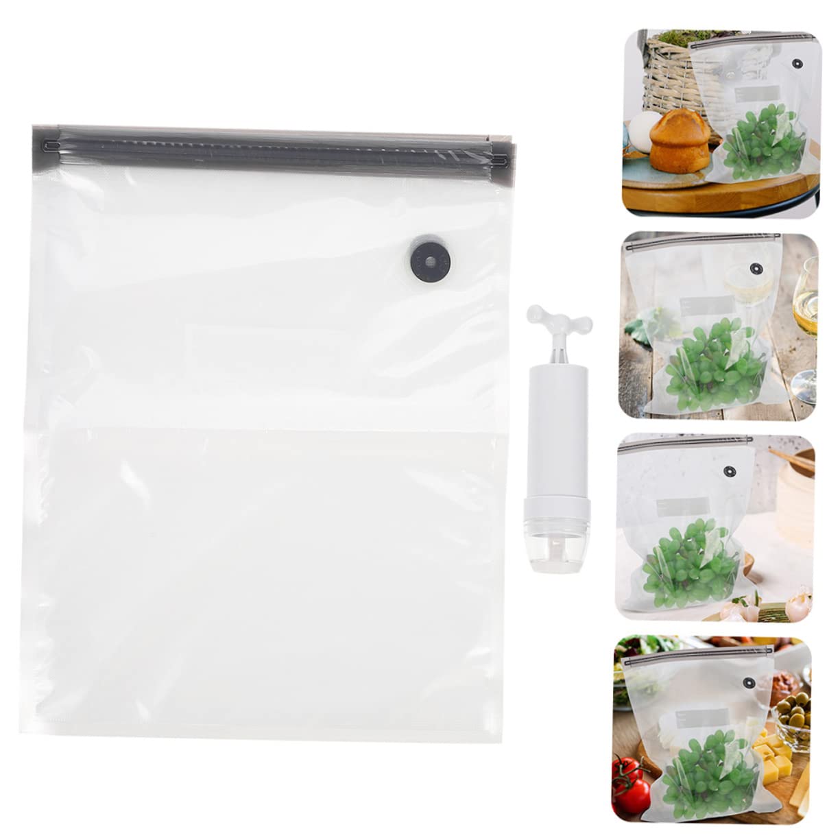 FUNOMOCYA Vacuum Pouches Set Food Seal Bags Household Sealers for Food Portable Vacuum Pouch