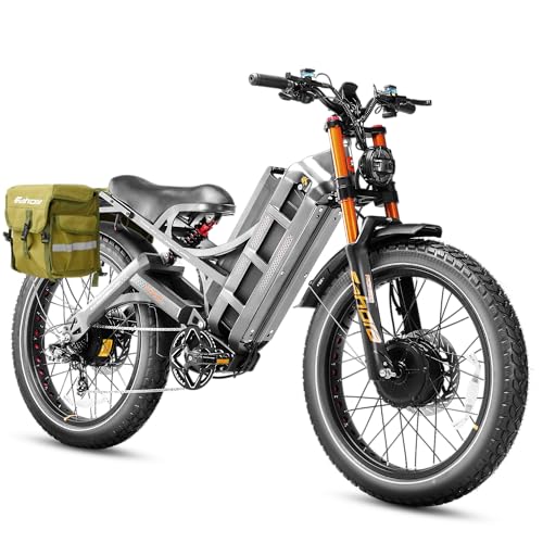 Image of 2026 eAhora Romeo Pro 3 /2 52-46 Mph Electric Bike for Adults, 6000W /4000W /2500W Dual Motor Ebike 60V 80Ah /52V 70Ah Battery 235+Miles Long Range, 26*4.0 inch /20*4.5 inch Fat Tire, Full Suspension, All Terrain