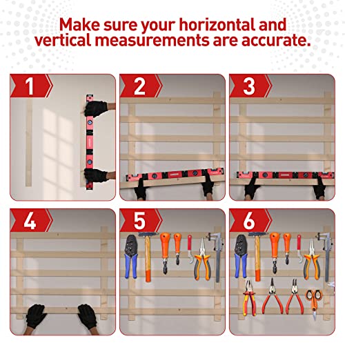 Saker GJ34074-E001 Multi-Function Foldable Level, 28-Inch Multi-Angle Measurement Woodworking Tools,Precise Leveling In Any Position,Save Your Precious Time thumb #2