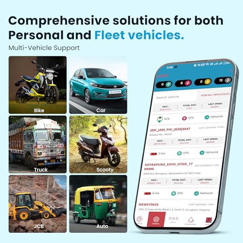 Image of Acumen Track Y300 GPS Tracker (Remote Engine Lock) Wired Hidden GPS Device for Bike car & Truck, EV with Location Tracking, Geo Fence Anti- Theft Alarm, One Year App Subscription