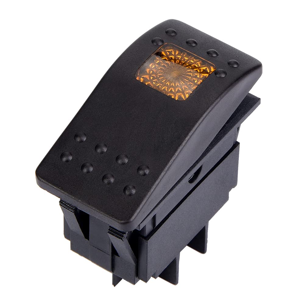 1 Stuks KCD1 LED ON-OFF 4-Pin Boot Auto Tuimelschakelaar 21 x 15 mm 6A/250 V 10A/125V AC Zwart Rood Groen Lichtschakelaar (Kleur: Zwart