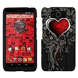 Motorola Droid Ultra Case, Snap On Cover by Trek Sacred Heart on Black Firm Case