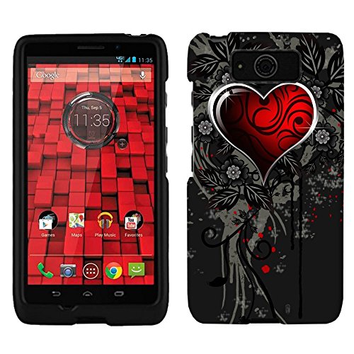 Motorola Droid Ultra Maxx Sacred Heart on Black Phone Case Cover