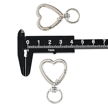 Amazon | ファイニエ カラビナ ハート シルバー 20個 丸形 回転