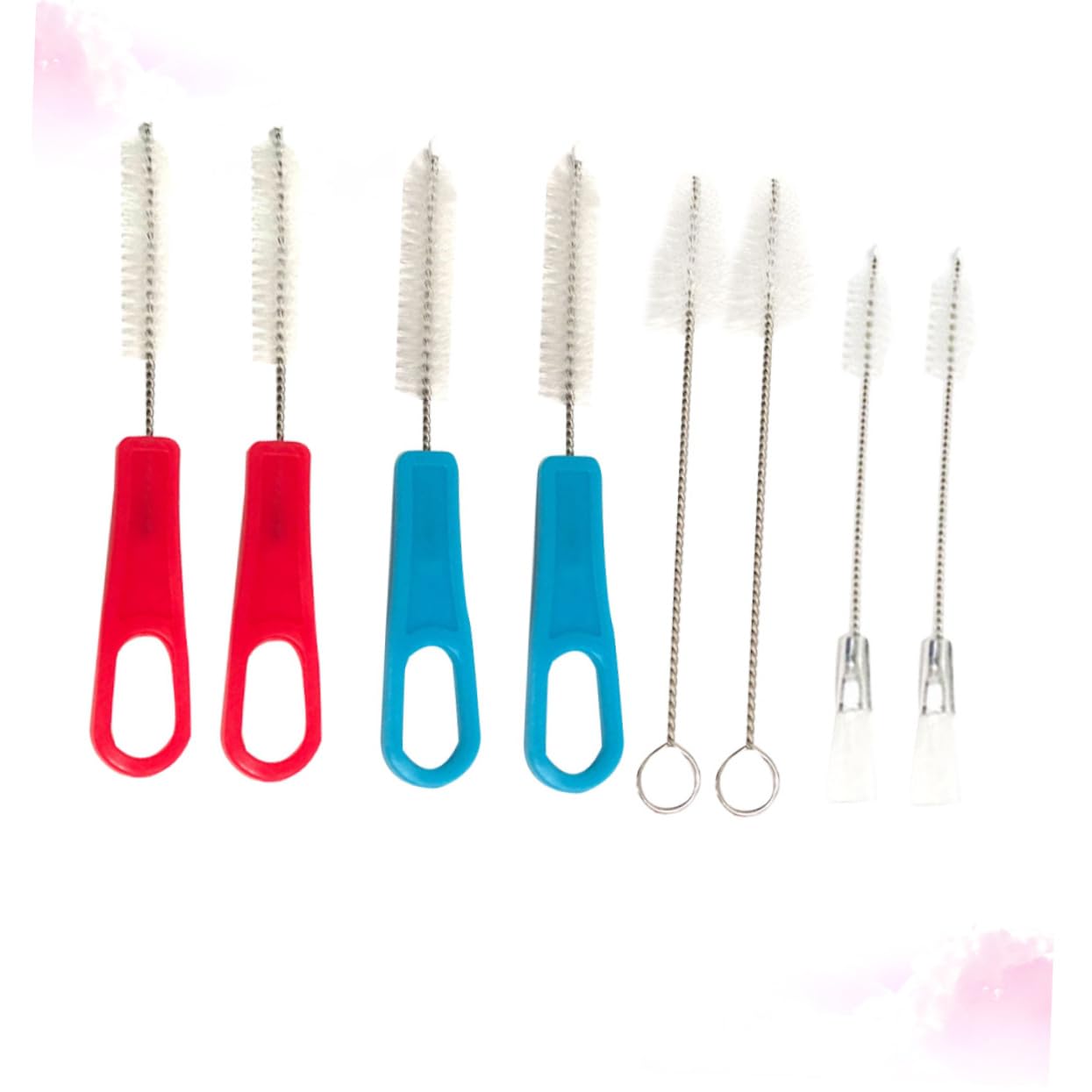 CONGARTENO 8pcs Pastry Nozzle Cleaning Brush Dual- for Household Baking Tools for Kitchen Dessert Shops Lightweight Cleaning Accessories