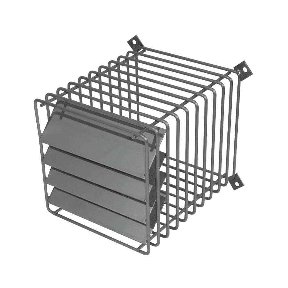 Grille de protection terminal horizontal avec déflecteur inox 80 125 et 60 100 UBBINK 200201