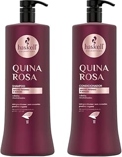 Kit Haskell Quina Rosa Shampoo 1 Litro + 1 Condicionador 1 Litro