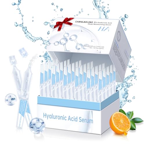 5% Ultra Hydrating Serum Vials with Niacinamide,Collagen Stem Cell,Wake Nature Perfection|AntiAging|Deep Hydration|CellActivation-1.5ml*30Pcs Ultra Hyaluronic Acid Serum for Face