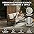 ZANDOR Aluminum Outdoor Patio Furniture Set, 4-Piece Metal Modern Outside Sectional Conversation Lawn Furniture with Coffee Table & Washable Thick Cushions,Seating Sofa for Garden/Backyard/Porch Grey