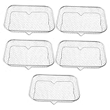 Beatifufu 5 Stück Teiliges Edelstahl Air Fryer Gestell Stapelbar Kühl-back Abtropfblech Für Küche Grillen Braten Barbecue Ofen Zubehör