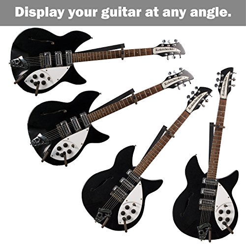 String Swing Horizontal Electric Guitar Holder For Normal Or Headless Solid, Hollow And Semi-Hollow Bodied Guitars Wall Mount. Up To 15Lbs (Bcc151-N-Fw) #TOP2