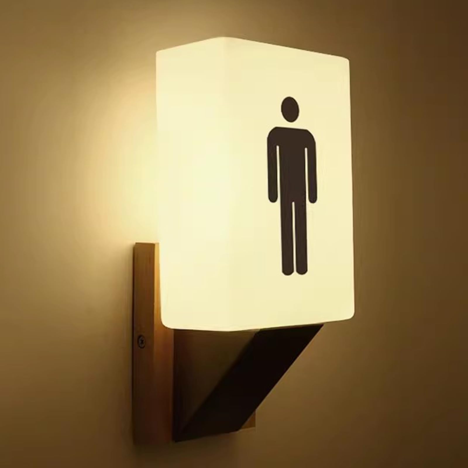 Toilet signage, Acrylic Bathroom Door Sign, Wall Mount, for Bar Mall Washroom, Public Restrooms Service