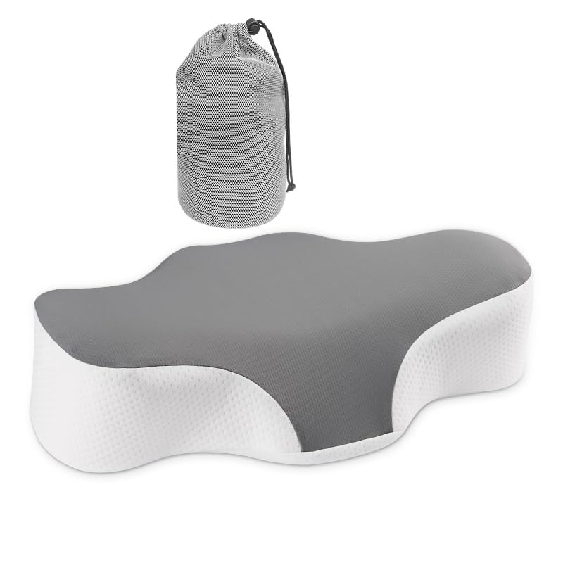 Camping-Pillow-LightweightEasy-to-CarryMemory-Foam-Travel-PillowCervical-neck-PillowBackpacking-PillowPortable-Pillow-with-Travel-Storage-Bag-Upgraded-alternative-to-inflatable-pillows