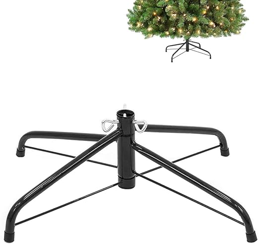 Christmas Tree Stand for Artificial Tree Folding Stand, Replacement Xmas Tree Stand Base for 4 Ft to 7.5 Ft Artificial Trees,Fits 0.5-1.25 Inch Tree Pole