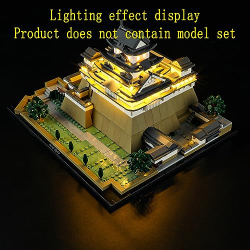 Image of GEAMENT LED Light Kit Compatible with Lego Himeji Castle - Lighting Set for Architecture 21060 (Model Set Not Included)