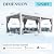 MELLCOM Louvered Pergola 12x24, Aluminum Pergola with Adjustable Louvered Roof, Outdoor Pergola with Waterproof Curtains and Nets, White