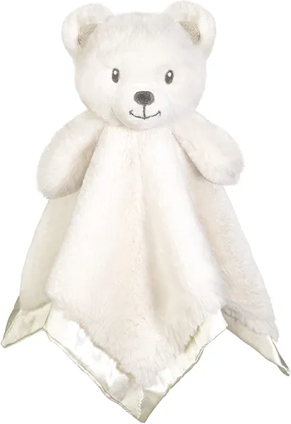 BEILIMU Bear Security Blanket Soft Baby Lovey Fluffy Blanket Unisex Lovie Snuggle Toy Baby Bear Stuffed Gift for Newborn, Boys and Girls, 13.5 Inch