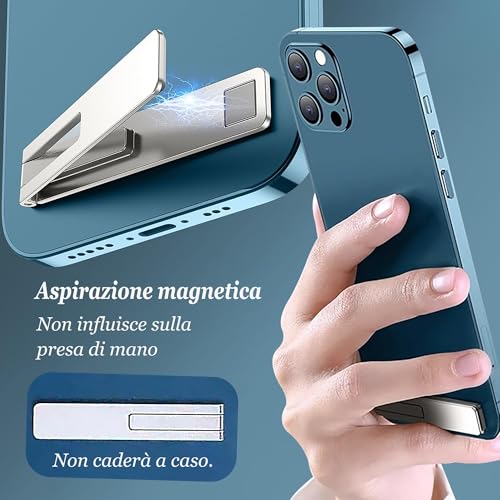Image of 2PCS Kickstand for Mobile, Folding Invisible Portable Metal Cell Phone Stand Holder for Desk, Phone Back Holder Grip, Compatible with iPhone, Samsung and All Cellphones