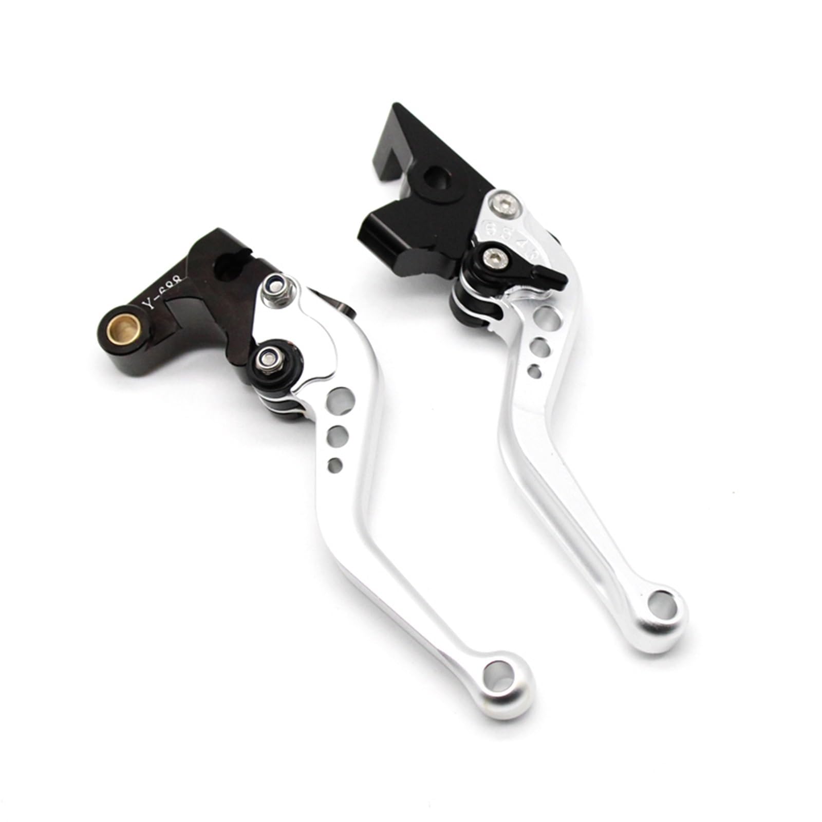 Cubecmq Short Silver Clutch Brake Lever For Suzuki Vl125 For Intruder 00-07 Gz125 For Marauder 98-00 Gz250 For Marauder 99-00 Motorcycle Brake Clutch Levers Motorcycle Brake Clutch Lever(Short Silver)