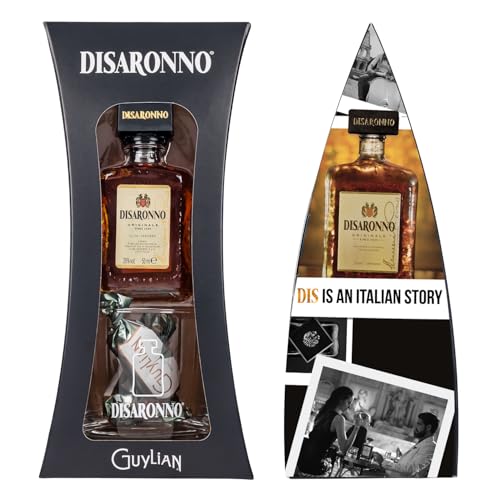 Disaronno 5cl Gift Set including Branded Glass and Guylian Chocolate. Gift Set by Blue Tree Gifts