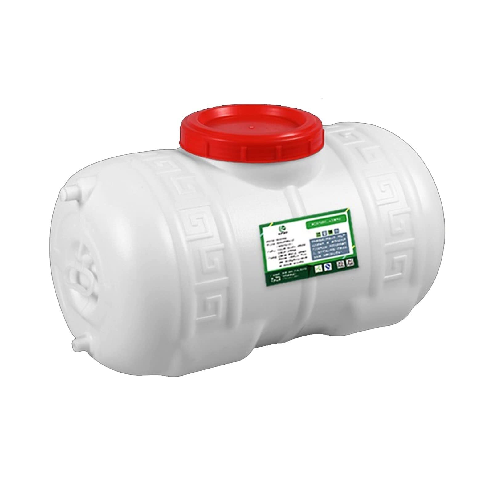 LICOME White 75L/110L/150L Water Tank Plastic Bucket Food-Grade Cylindrical Thickened Water Tower with Faucet for Household Water Storage Drinking Water Container(110L)