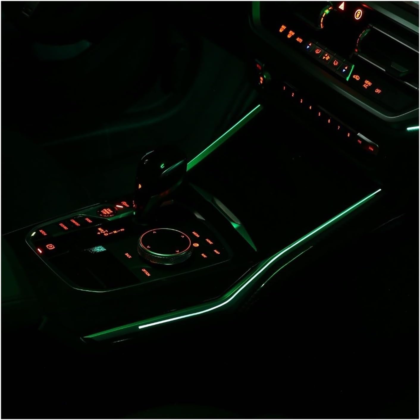 11 Colours G20 Interior Door Strips LED Ambient Light Compatible with BMW G20 M3 3 Series Sunroof Atmosphere Saddle Decorative Light Refit(Saddle light1)