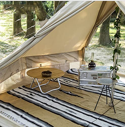 Carpa piramidal de algodón para camping, 4 estaciones miniatura 4