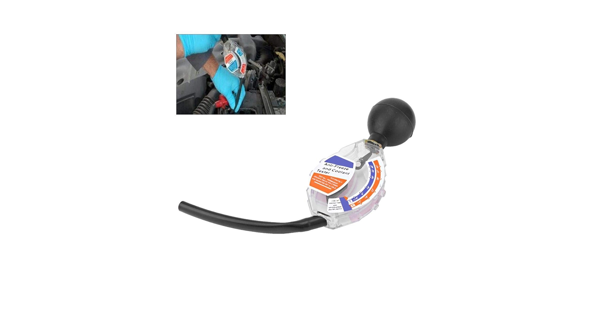 Antifreeze Tester Automotive - Portable Car Battery Meter, Lightweight Instant Read Coolant | Long Lasting Instant Coolant Fluids Instruments, Precise Density Measuring Tool For Car Battery Radiator