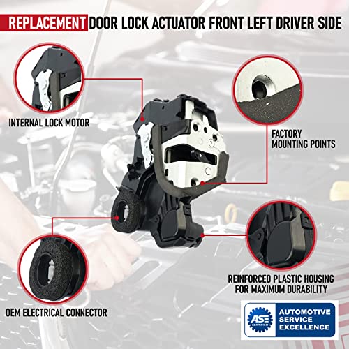 Door Lock Actuator Driver Side Motor - Front Left Driver Side - Compatible With Toyota 4Runner, Camry, Tundra - Lexus Es350, Gs350, Ls460, Rx450H - Scion Tc, Xb, Xd - Replaces 69040-06180, 69040-0C050 #TOP3