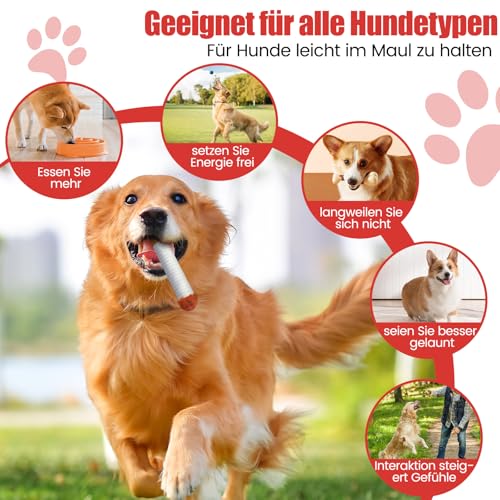 Aiorber Interaktives Hundespielzeug Quietschend, Unzerstörbar Plüsch quietschendes Hundekauspielzeug für Kleine, Mittelgroße und Große Hunde