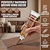 WanKuMi Brown Caulk, Brown Silicone Caulk, Caulking Sealant, Strong Bonding, Flexible, Waterproof for Interior and Exterior Doors, Window, Roofing Siding, Wood Flooring, Roofing etc, 100ml