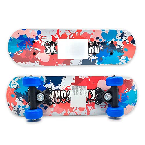 Acan Tradineur - Skateboard Completo para niños y jóvenes - Fabricado en Madera - Compacto y Resistente, Divertido de Conducir - 12,7 x 42,5 cm - Color Aleatorio.