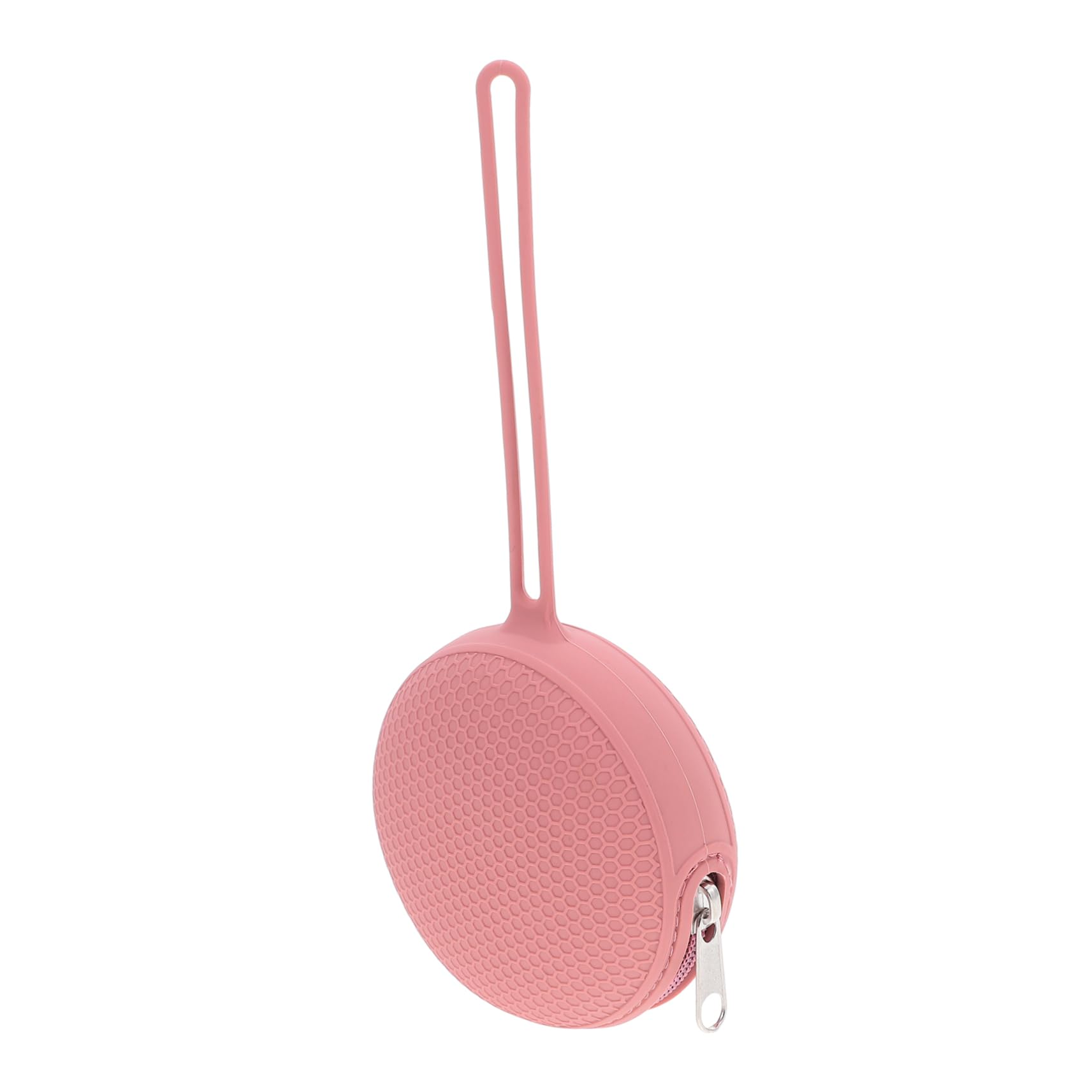 Anneome Travel Silicone Pacifier Bag Portable Storage Container Pink Holder Mild Material Zipper Closure