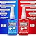 Thread Lock Kit (272 & 243) - 3.38 oz/100ml Medium & Strong Strength Removable Threadlocker - Secure Nuts, Bolts & Fasteners - Prevents Loosening, Leakage & Corrosion - Anaerobic Curing Thread Locker