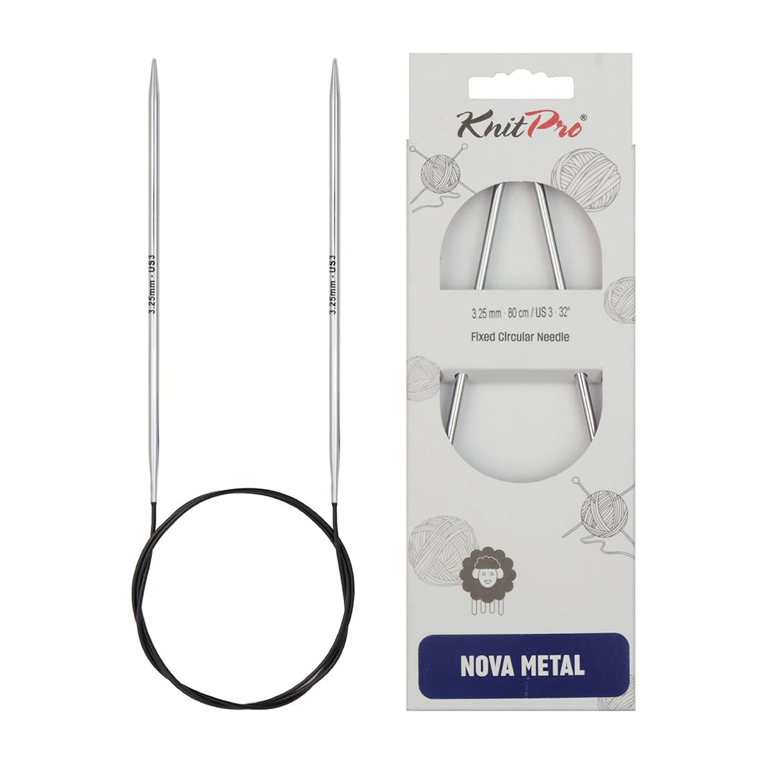 Nova Fixed Circular Needles 32" (80cm) | 3.25mm