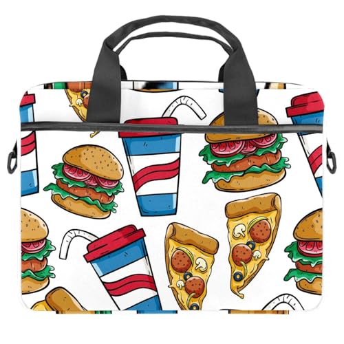 Funda protectora para laptop contra arañazos con estampado divertido de comida