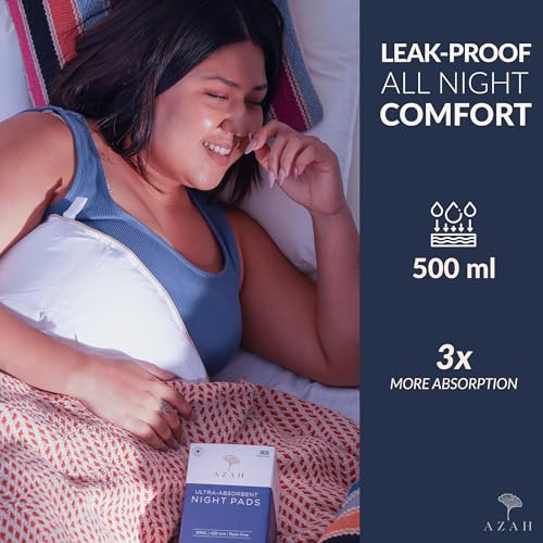 AZAH XXXL Pads for Women (Box of 12) Heavy Flow Pads for Women | 500ml Absorption Pads | 100% Leak Proof Organic Sanitary Pads for Women XXXL |... - Image 5