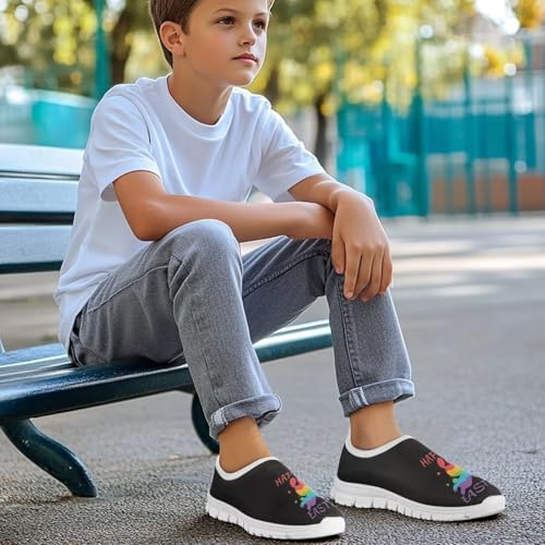 Kids Fashion Athletic Girls Tennis Shoes Lightweight Novelty Slip On Sneakers Holiday Themed Shoes4