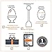 Mevis Line Egg Cups for Soft Boiled Eggs, Includes 2 Egg Holder, 2 SS Spoons, 1 Egg Timer and 1 SS Egg Topper Cracker