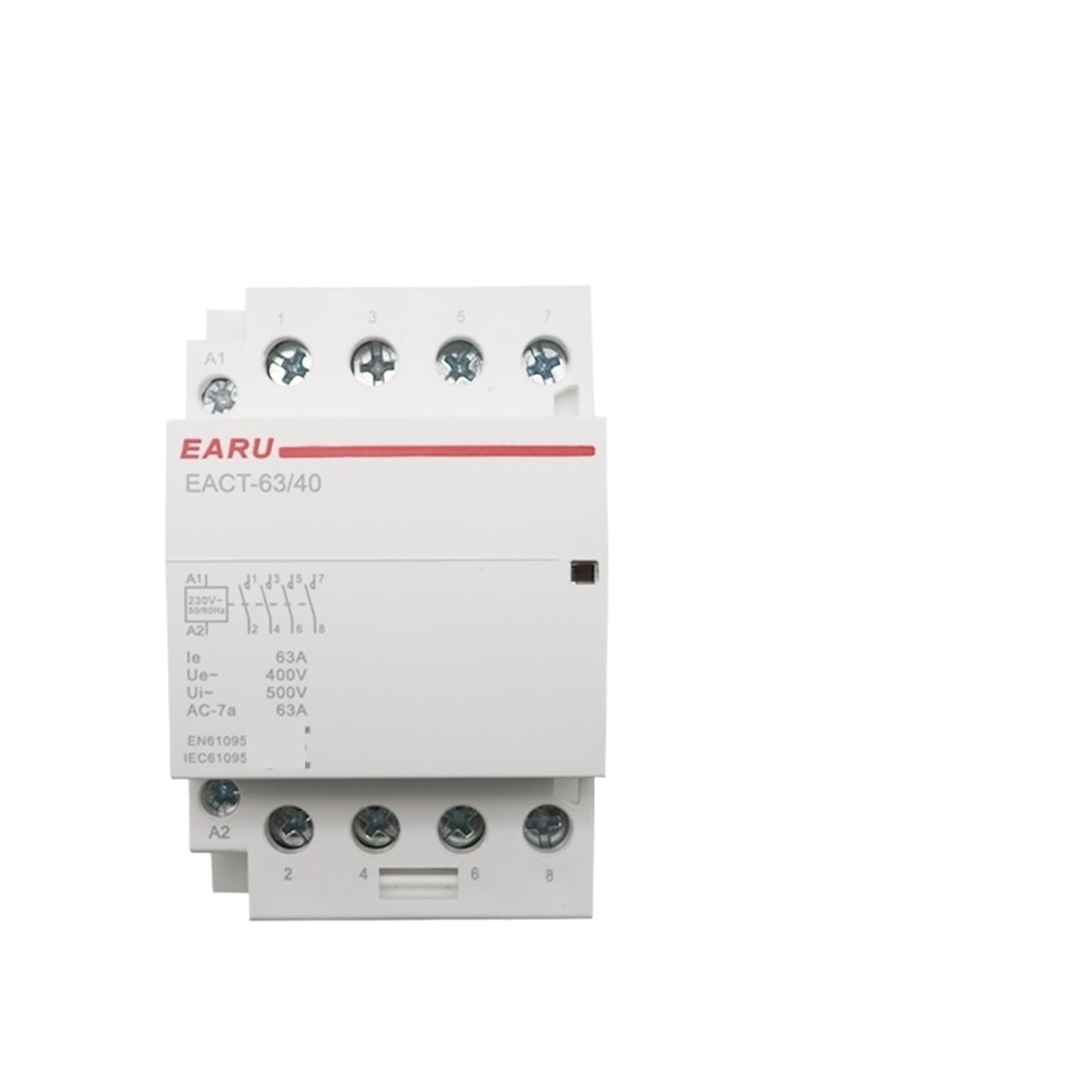 4P 32-63A AC 220V 230V 50/60Hz Din Rail ménage modulaire contacteur commutateur contrôleur 4NO 4NC 2NO 2NC maison intelligente hôtel(25A-4NC)