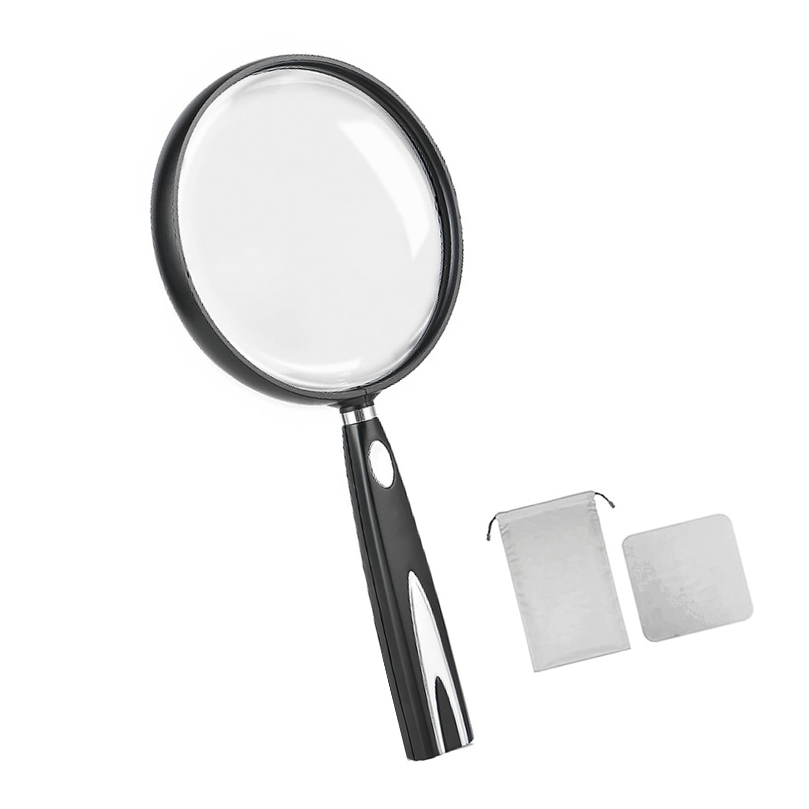 Jiingekk 130Mm With Storage B 110Mm / 130Mm Shatterproof Magnifier Glass Featuring 2 Time / 1.5 Time Power And Nonslip Handle Tailored For Senior Adults Reading Hobbies Nature High Magnification Handheld Magnifier