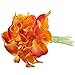 GTIDEA 20pcs Calla Lily Wedding Artificial Flowers Bouquets PU Arrangements Bride Home DIY Garden Office Decor Orange
