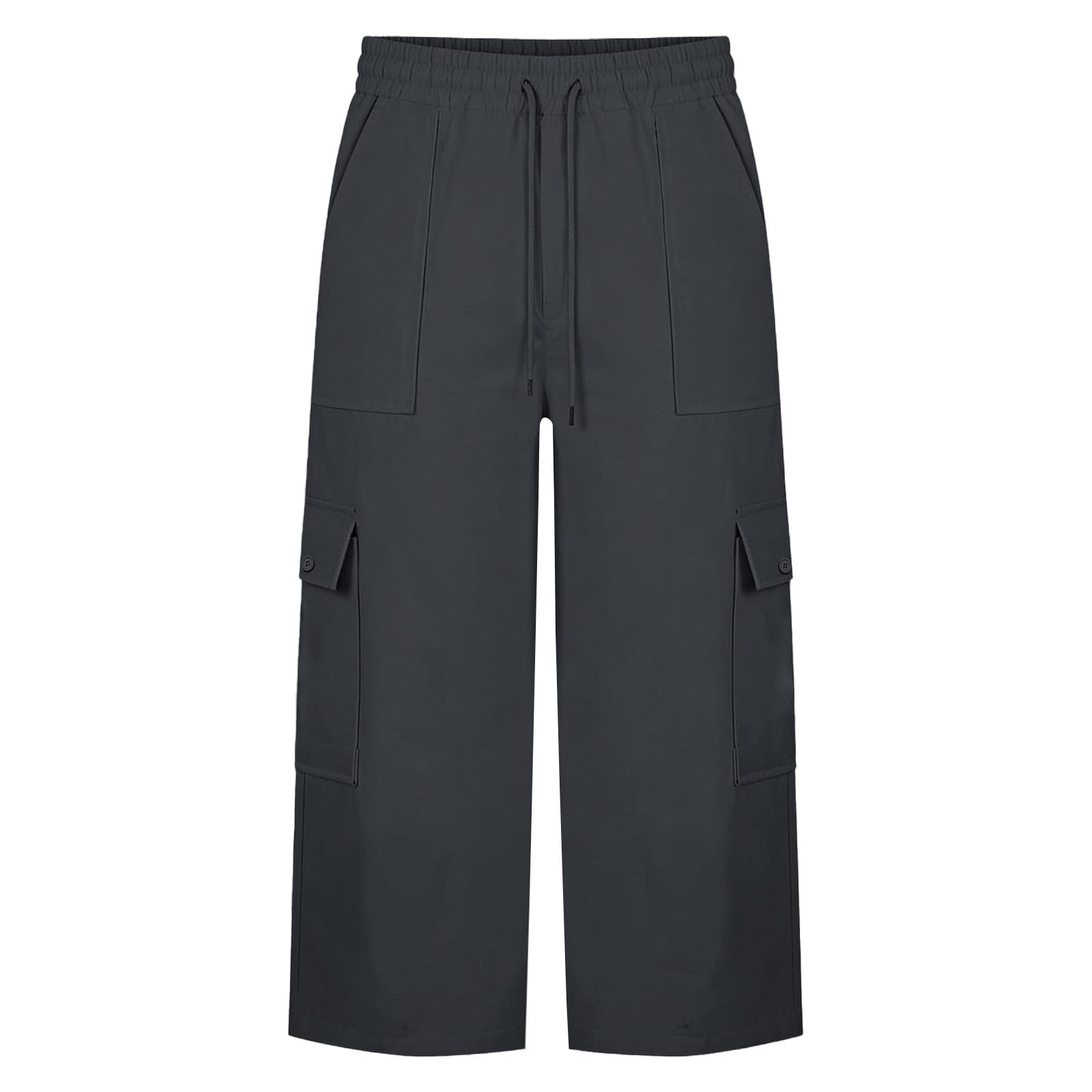Generisch Pantaloni capri da donna a 3/4, sportivi, casual, alla moda, leggeri e traspiranti, per il tempo libero, traspiranti, con tasche laterali, per tutti i giorni