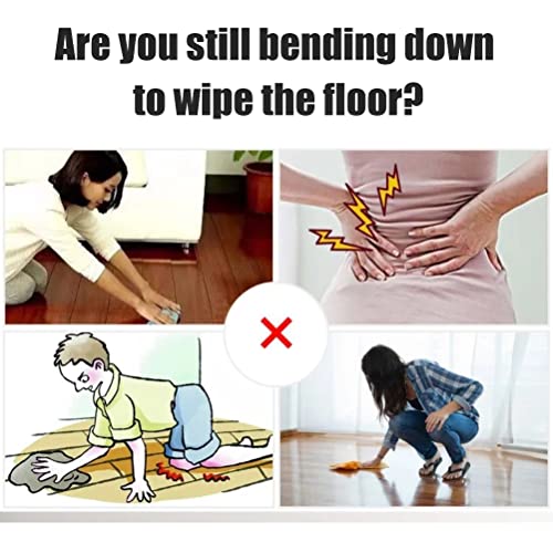 Washable Mop Slippers, Mop Shoes Dusting Slippers, Mops Socks Sweeping Cleaning Floor Cleaning Slippers Shoe Covers for Men Women Home Office Kitchen Floor Dirt Cleaning(Brown)4