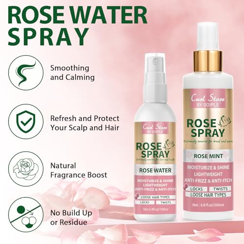Spray de agua de rosa para cabello 200ml y 100ml miniatura 3